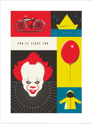 Pyramid Ppr54295 Warner Bros You Will Float Too Kunstdruck 30x40cm | Yourdecoration.de