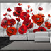 Fototapete - Poppies in the Moonlight - Vliestapete