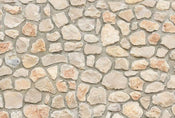 Wizard+Genius Natural Stone Wall I Vlies Fototapete 384x260cm 8-bahnen | Yourdecoration.de