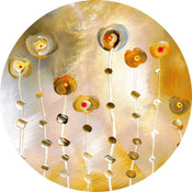 Wizard+Genius Golden Eye Vlies Fototapete 140x140cm rund | Yourdecoration.de