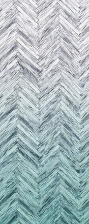 Komar Herringbone Mint Vlies Fototapete 100x250cm 1-bahn | Yourdecoration.de