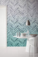 Komar Herringbone Mint Vlies Fototapete 400x250cm 4-bahnen Sfeer | Yourdecoration.de