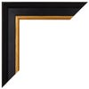 Liverpool Holz Bilderrahmen 70x100cm Schwarz Gold Detail Ecke | Yourdecoration.de