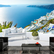 Fototapete - View on Santorini - Vliestapete