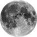 Komar Moon Vlies Fototapete 125x125cm Rund | Yourdecoration.de