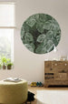 Komar Novel Monstera Vlies Fototapete 125x125cm Rund Sfeer | Yourdecoration.de