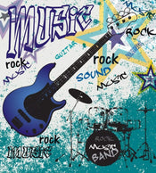 Dimex Blue Guitar Fototapete 225x250cm 3-Bahnen | Yourdecoration.de