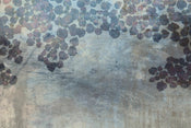 Dimex Blue Leaves Abstract Fototapete 375x250cm 5-bahnen | Yourdecoration.de