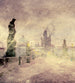 Dimex Charles Bridge Abstract I Fototapete 225x250cm 3-bahnen | Yourdecoration.de