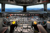 Dimex Cockpit View Fototapete 375x250cm 5-Bahnen | Yourdecoration.de