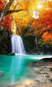 Dimex Deep Forest Waterfall Fototapete 150x250cm 2-Bahnen | Yourdecoration.de