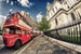 Dimex Double Decker Bus Fototapete 375x250cm 5-Bahnen | Yourdecoration.de