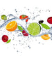 Dimex Fruits in Water Fototapete 225x250cm 3-Bahnen | Yourdecoration.de