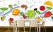 Dimex Fruits in Water Fototapete 375x250cm 5-Bahnen Sfeer | Yourdecoration.nl