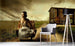 Dimex Girl on Armchair Fototapete 375x250cm 5-Bahnen Sfeer | Yourdecoration.nl