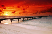 Dimex Jetty in Sunset Fototapete 375x250cm 5-Bahnen | Yourdecoration.de