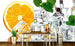 Dimex Lemon and Ice Fototapete 375x250cm 5-Bahnen Sfeer | Yourdecoration.nl