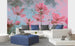 Dimex Pink Flower Abstract Fototapete 375x250cm 5-bahnen interieur | Yourdecoration.de