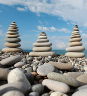 Dimex Stack of Stones Fototapete 225x250cm 3-Bahnen | Yourdecoration.de