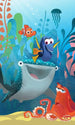 Komar Finding Dory Aquarell Vlies Fototapete 150x250cm 3-bahnen | Yourdecoration.de