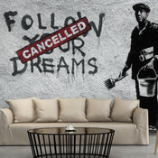 Fototapete - Dreams Cancelled Banksy - Vliestapete