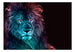 Fototapete - Abstract Lion Rainbow - Vliestapete