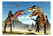 Fototapete - Fighting Dinosaurs - Vliestapete