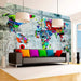 Artgeist Map Graffiti Vlies Fototapete Interieur | Yourdecoration.de