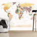 Artgeist World Map Vlies Fototapete Interieur | Yourdecoration.de