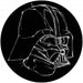 Komar Star Wars Ink Vader Zelfklevend Fototapete 128x128cm Rund | Yourdecoration.de