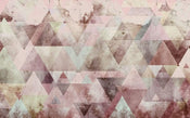 Komar Triangles Red Vlies Fototapete 400x250cm 4-bahnen | Yourdecoration.de