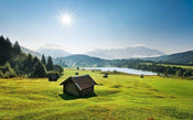 Komar Bergwiese vor Karwendel Vlies Fototapete 450x280cm 9-bahnen | Yourdecoration.de